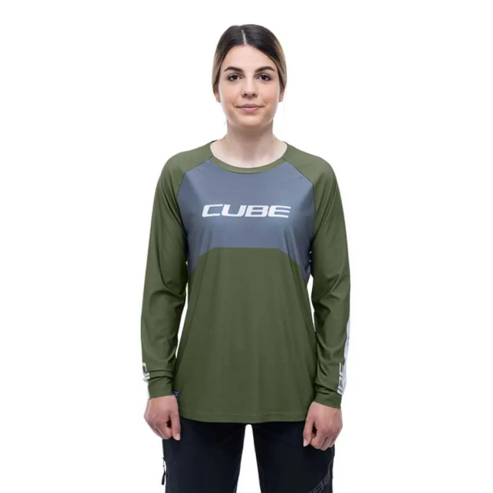 

Джерси эндуро с длинным рукавом Cube Vertex TM, зеленый