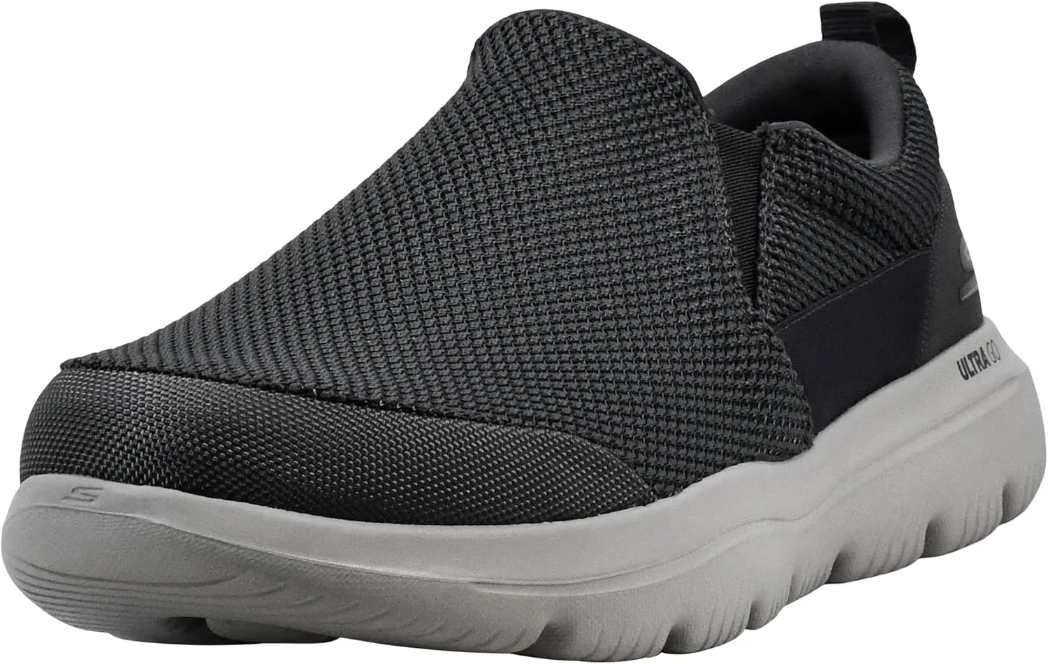Мужские кроссовки Skechers Go Walk evolution ultra-Impec без шнурков, Charcoal Textile