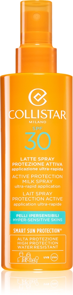

Активный защитный молочко-спрей spf 30 солнцезащитный спрей spf 30 Collistar, 200 мл