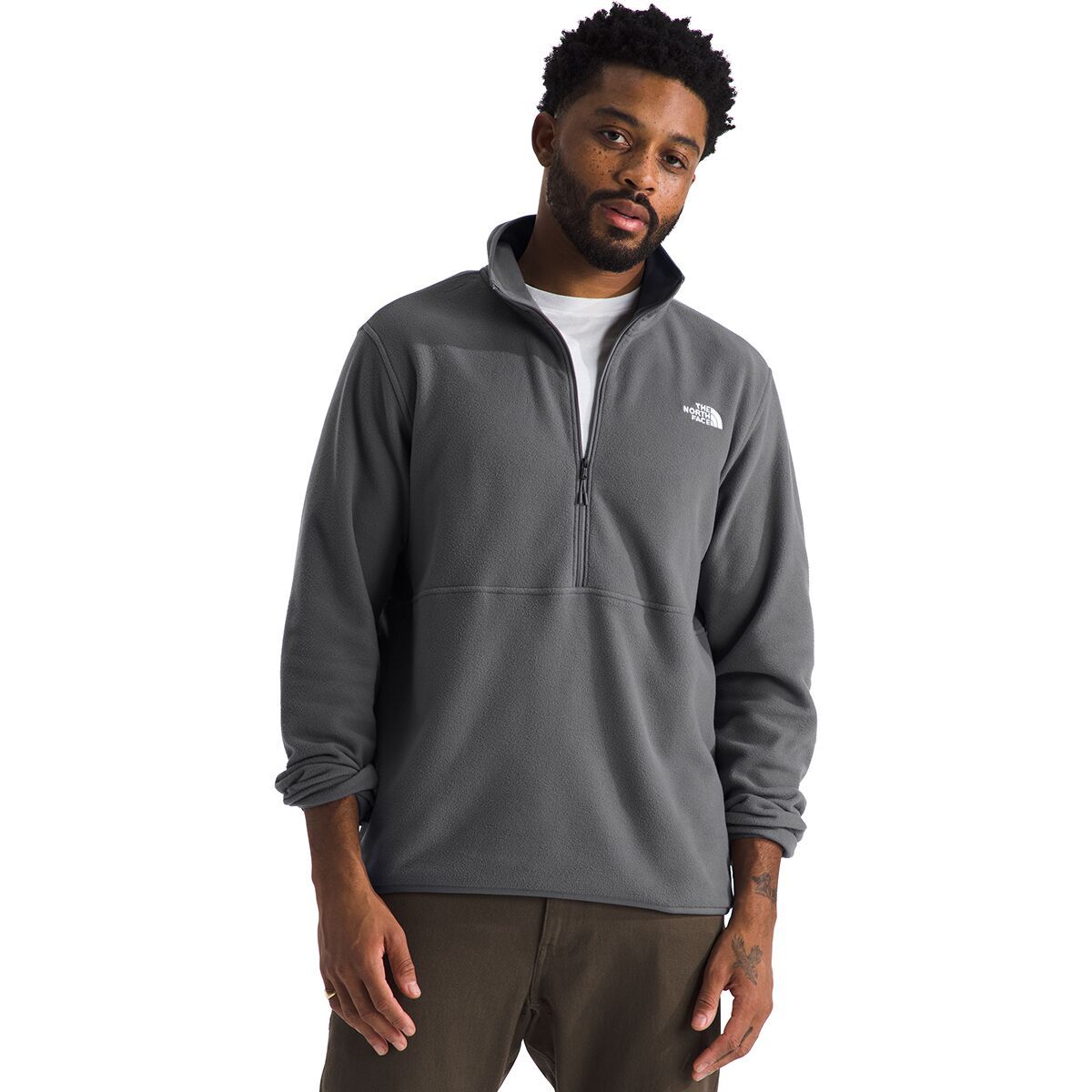

Флисовая куртка Glacier с молнией до половины The North Face, цвет smoked pearl