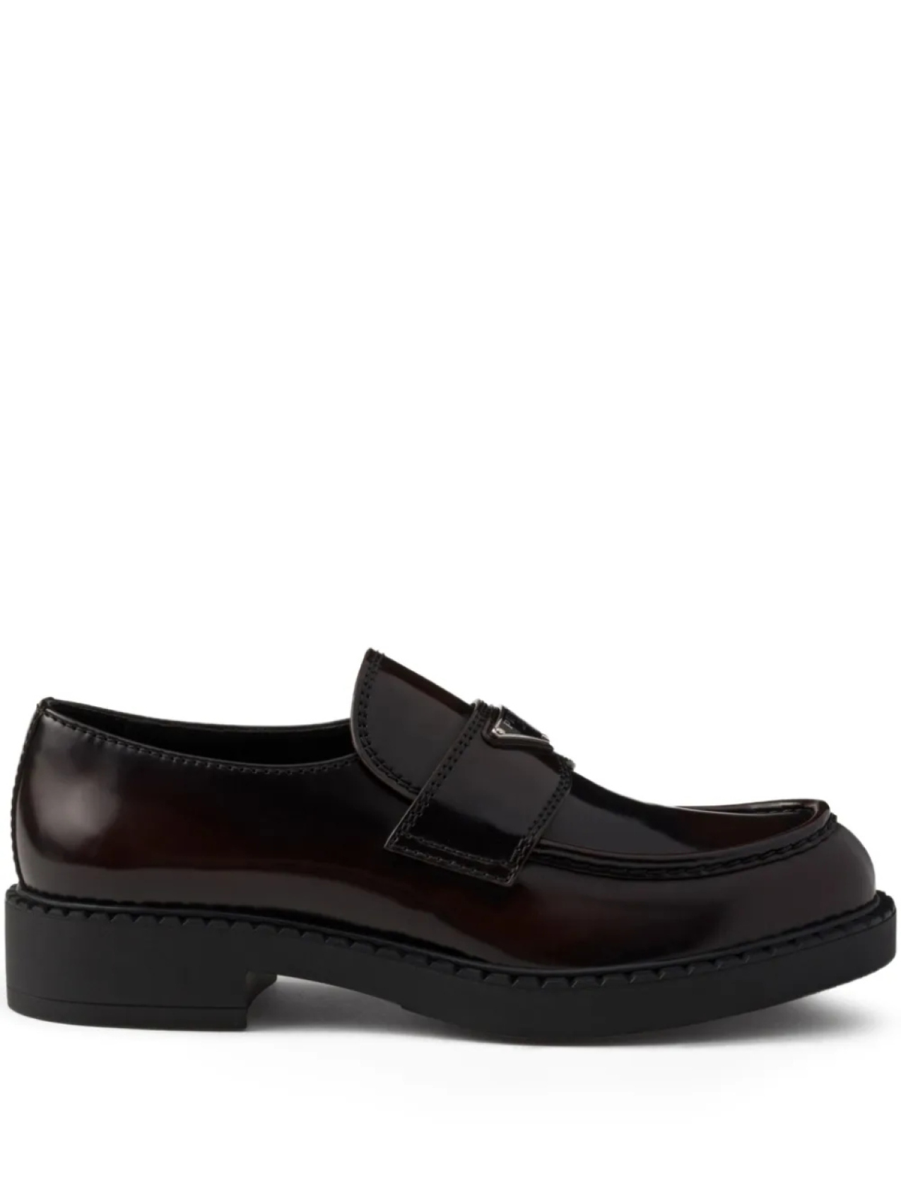 

Prada кожаные лоферы, коричневый