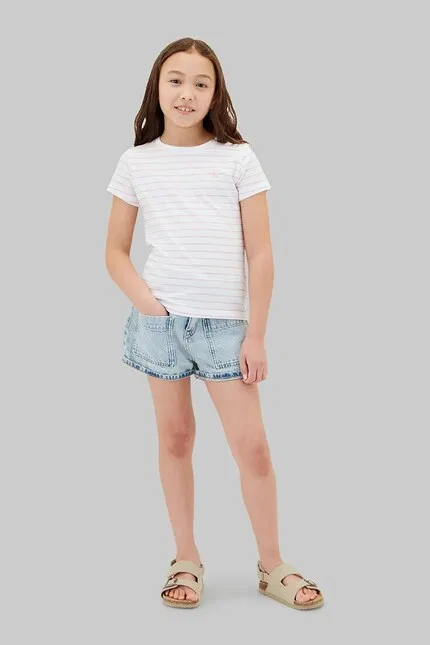 Футболка детская 2 шт Calvin Klein Jeans, белый — фото 3