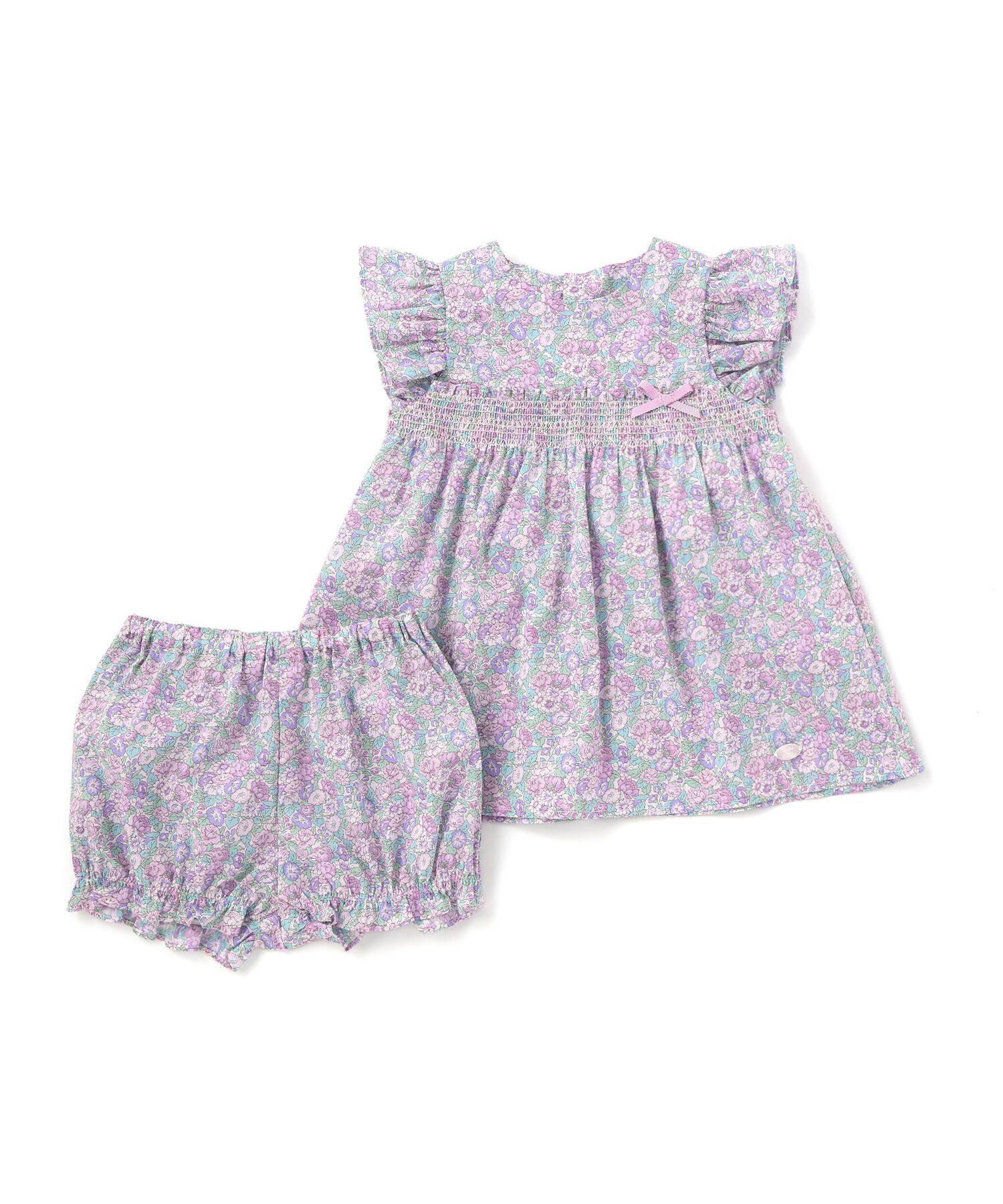 Платье и трусики Liberty (Leontyne Dream) Tana Lawn с принтом из хлопка для младенцев (70-90 см) Tartine et Chocolat, Purple