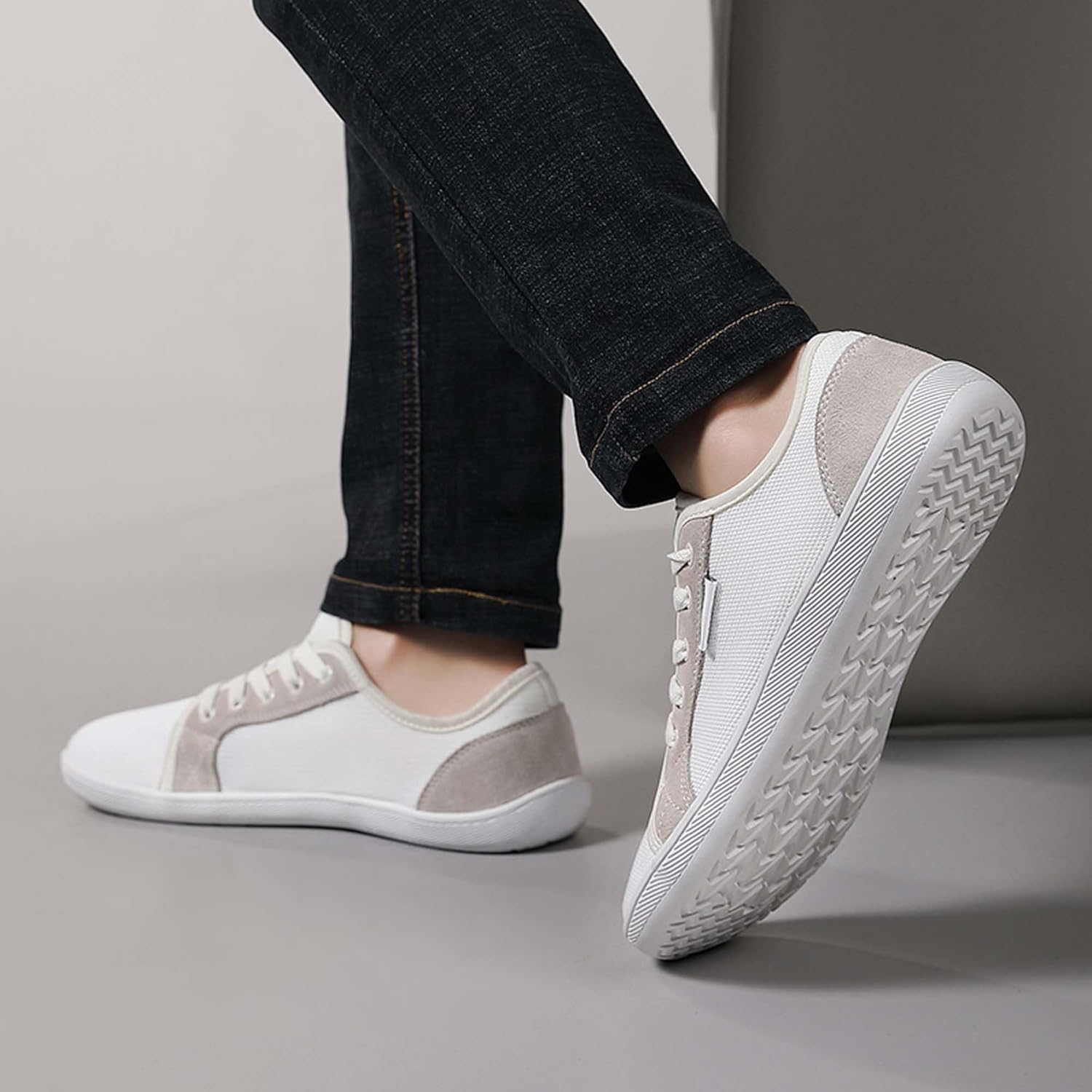 Мужские босоножки Usoway, удобная обувь с широкой передней частью, белый — фото 2