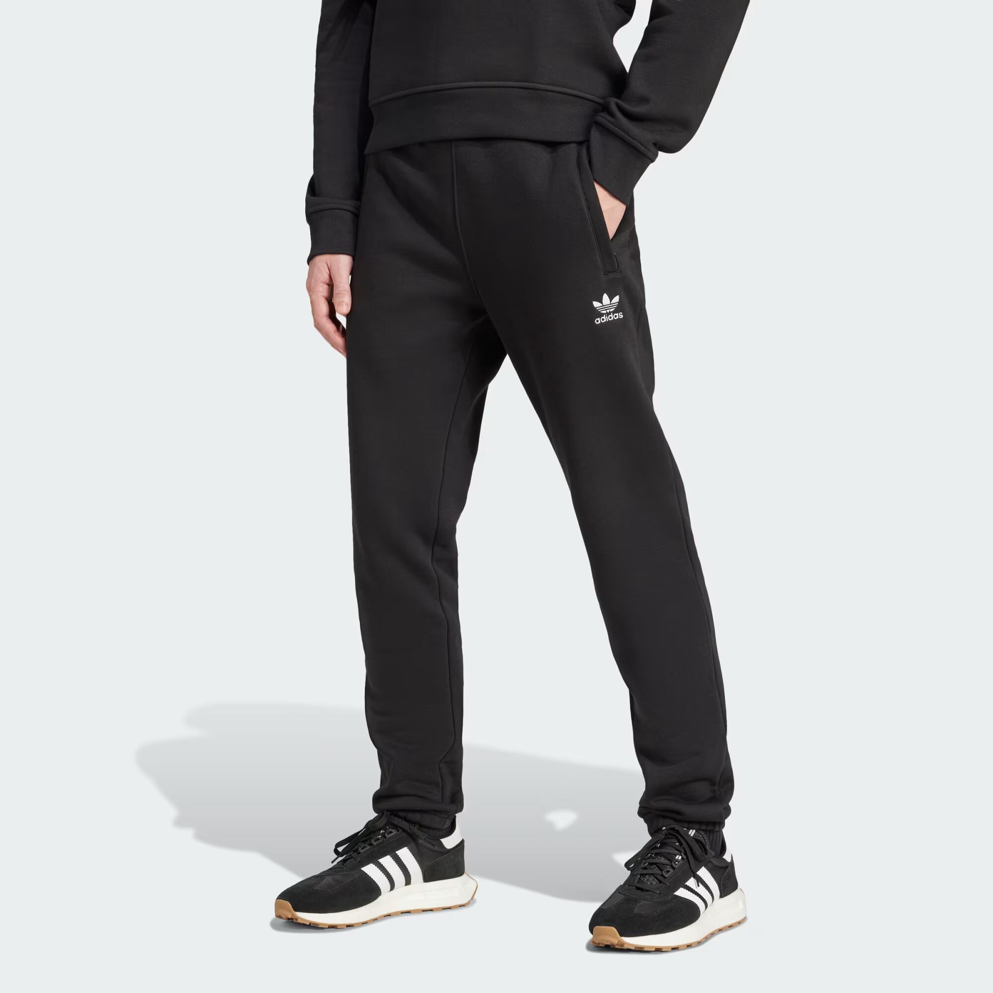 

Брюки Trefoil Essentials Adidas, цвет Black