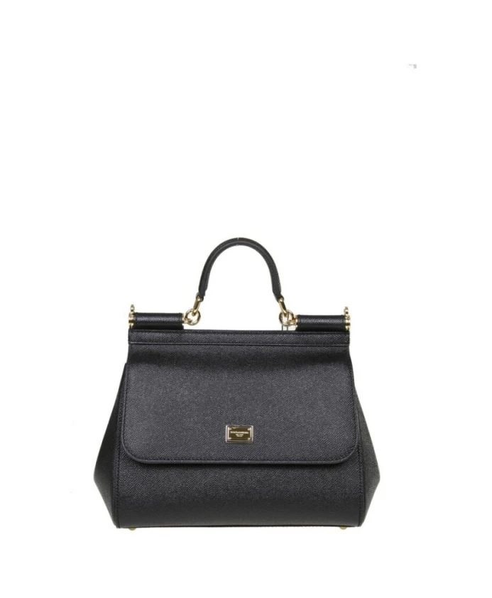 

Маленькая сумка Sicily из телячьей кожи Dauphine Dolce & Gabbana, черный