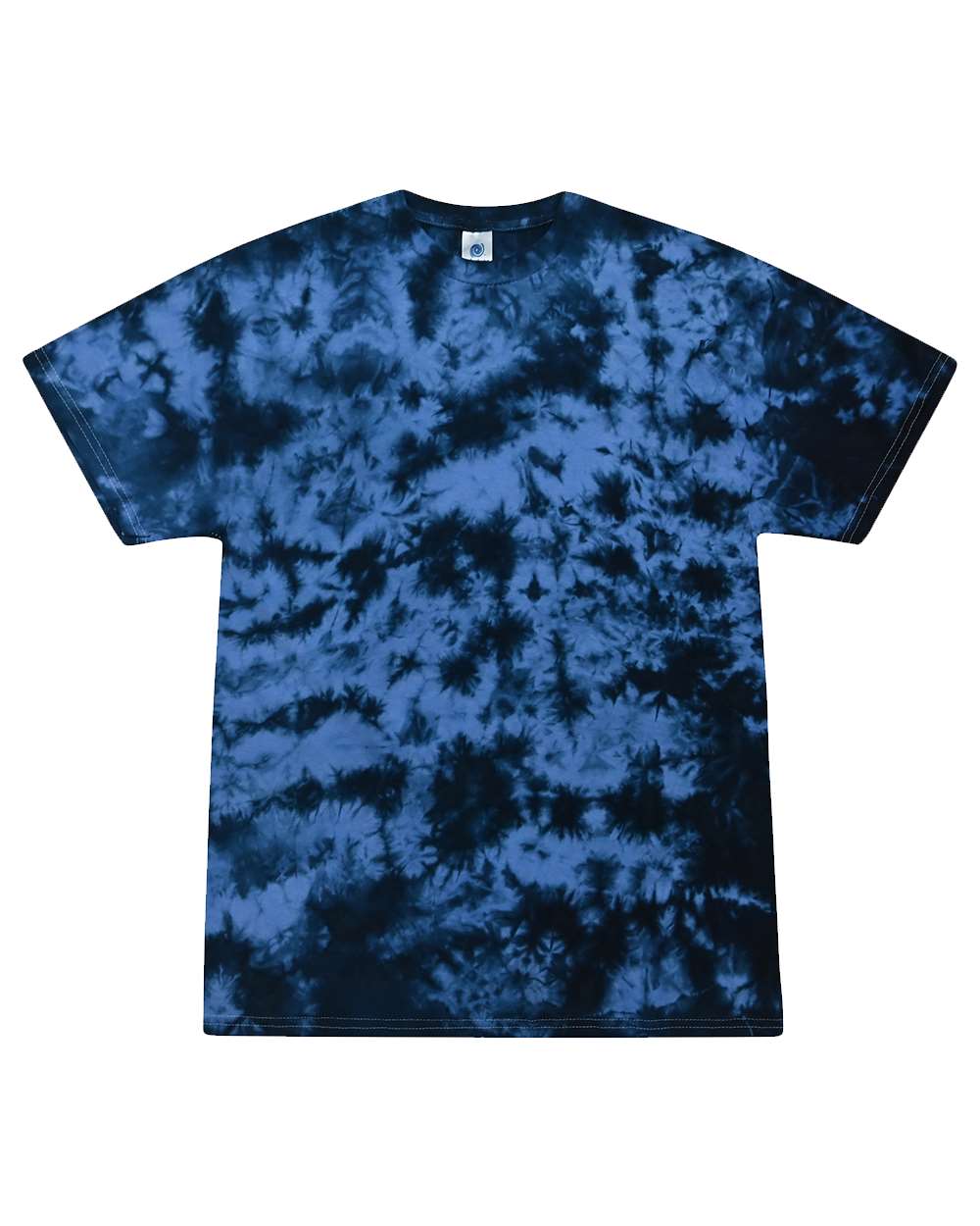 

Футболка с эффектом кристальной стирки Colortone, цвет crystal columbia/ navy