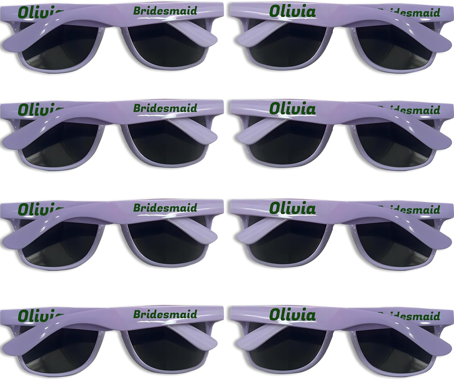 

Персонализированные солнцезащитные очки оптом для вечеринок, свадебные солнцезащитные очки на заказ (10-200 штук), подарок на день рождения, для отдыха у бассейна, для взрослых гостей DFDG, Lavender