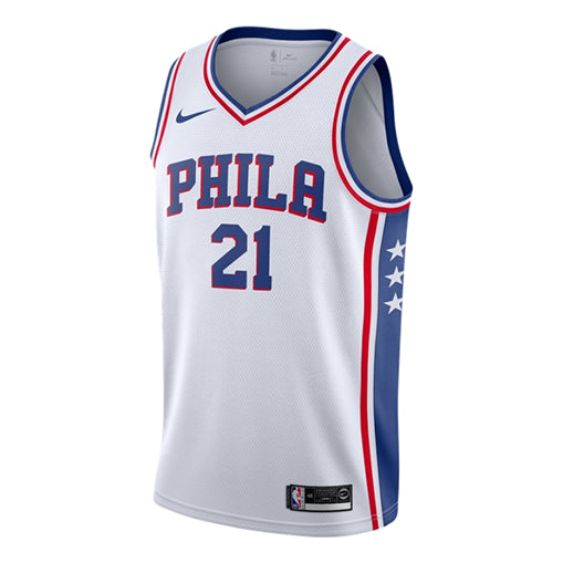 

Футболка nba nba philadelphia 76ers embiid sw fans league джерси Nike, белый