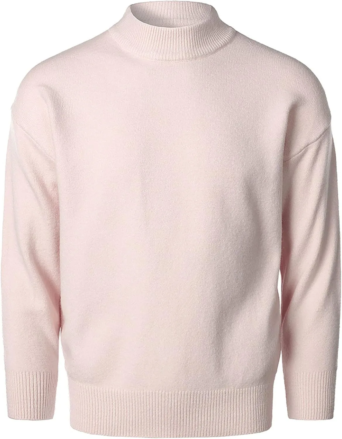 

Мужской свитер-водолазка с рельефным узором, свободный, теплый tuduoms