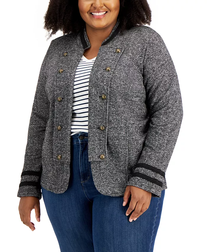 

Военная куртка Plus Size Military Band Jacket Tommy Hilfiger, мультиколор