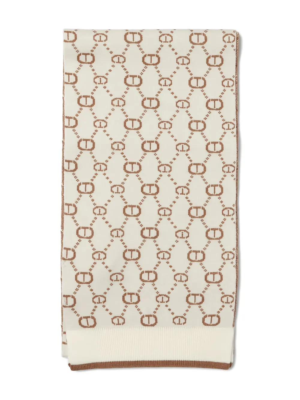 

Шарф с монограммой Twinset Kids, кремовый