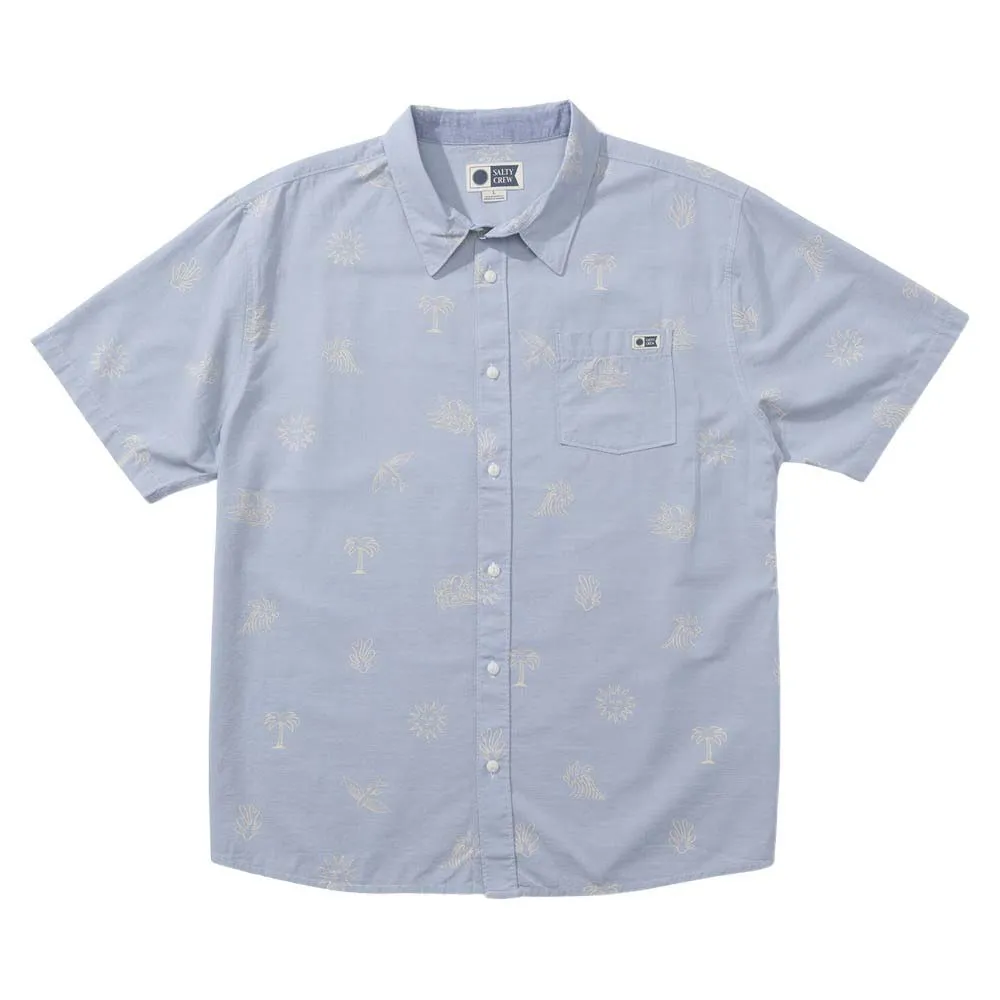 

Рубашка с коротким рукавом Salty Crew Good vibes woven, синий