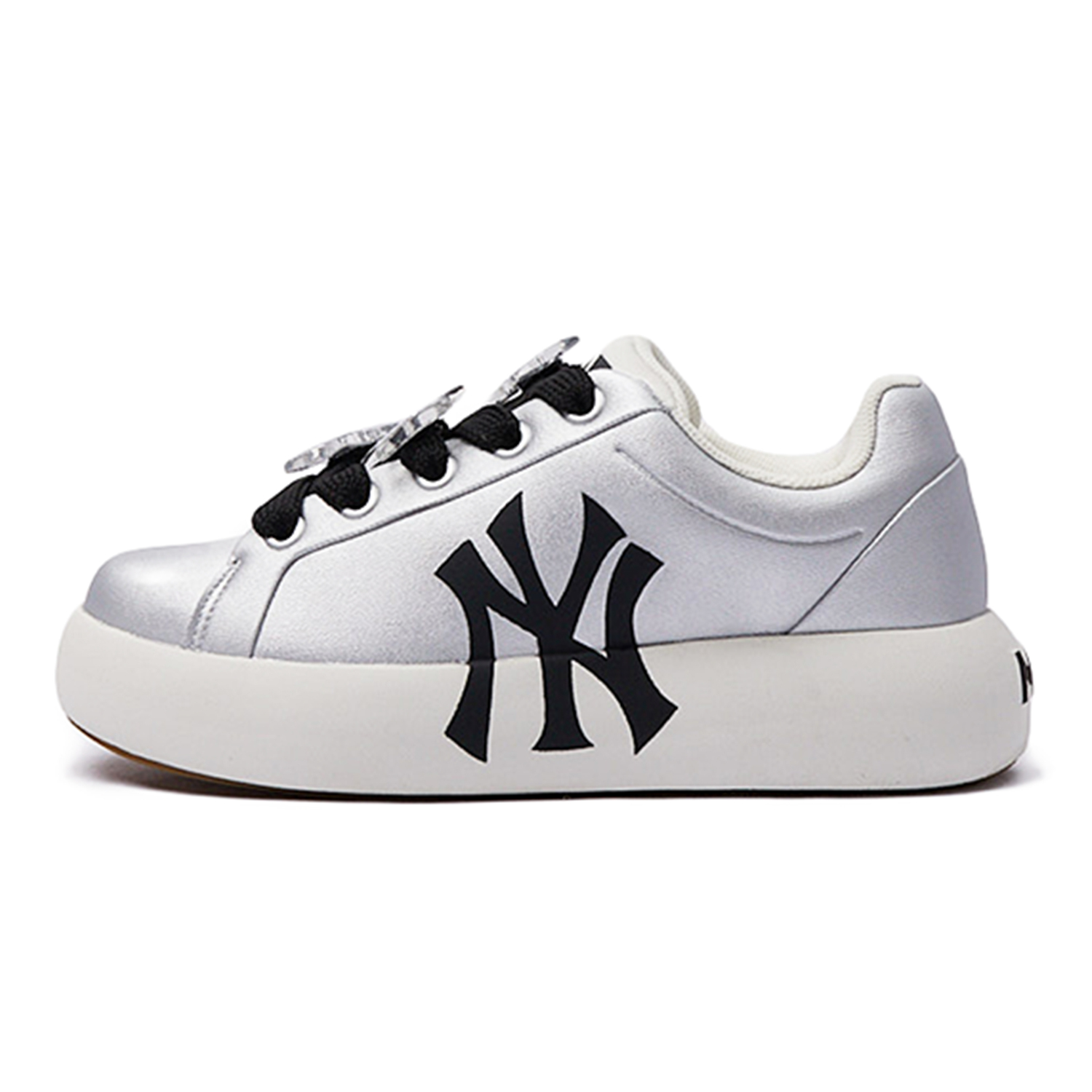 

Массивные классические повседневные кроссовки Unisex Low Top черный/серебристый MLB, черный серебряный