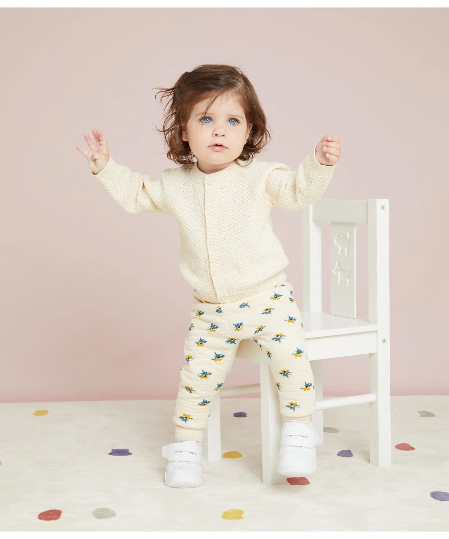 Детские брюки PETIT BATEAU с цветочным принтом