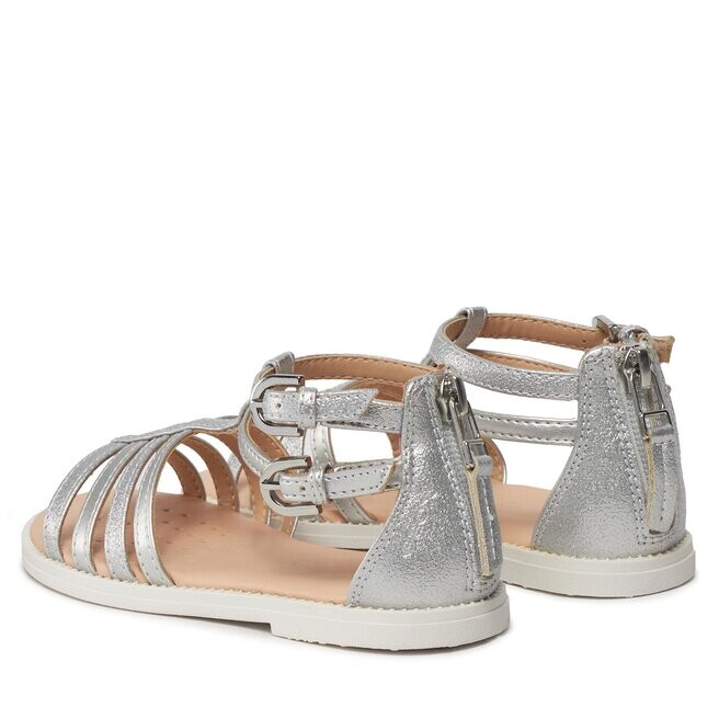 Сандалии Geox J Sandal Karly Girl J7235D 0QDAJ C1007 S Silver, серебро — фото 3