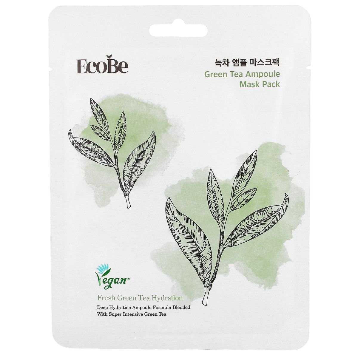 

EcoBe Green Tea Ampoule Mask Pack, Маска для лица, 25 мл Inna Marka