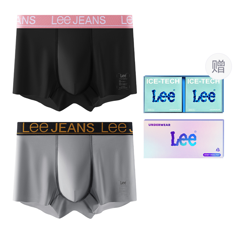 

Классические 101 трусы мужские подарочный набор из 2 полосок Lee, черный