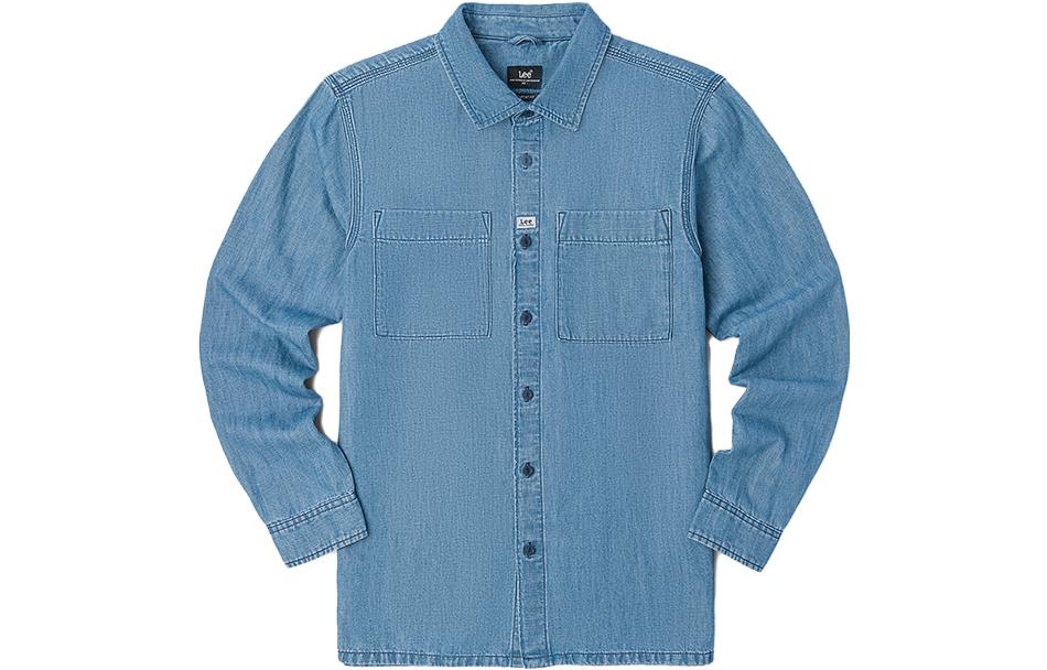 

Lee Мужская рубашка светло-голубого цвета