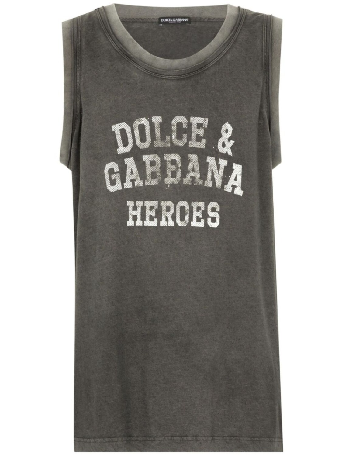 

Dolce & Gabbana топ с логотипом, серый