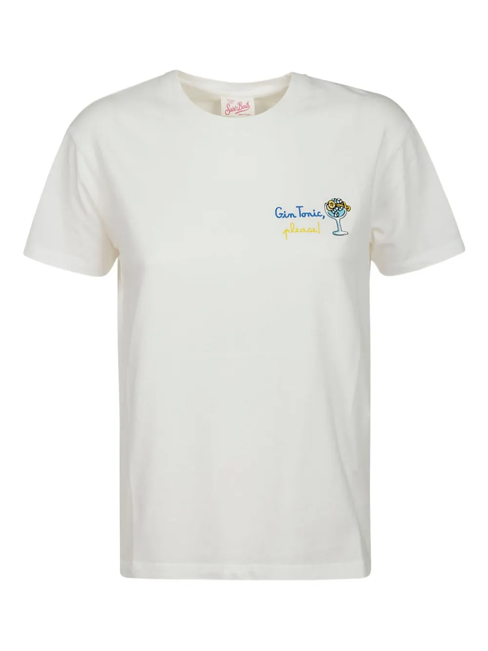 

Футболка с вышивкой Mc2 Saint Barth, белый