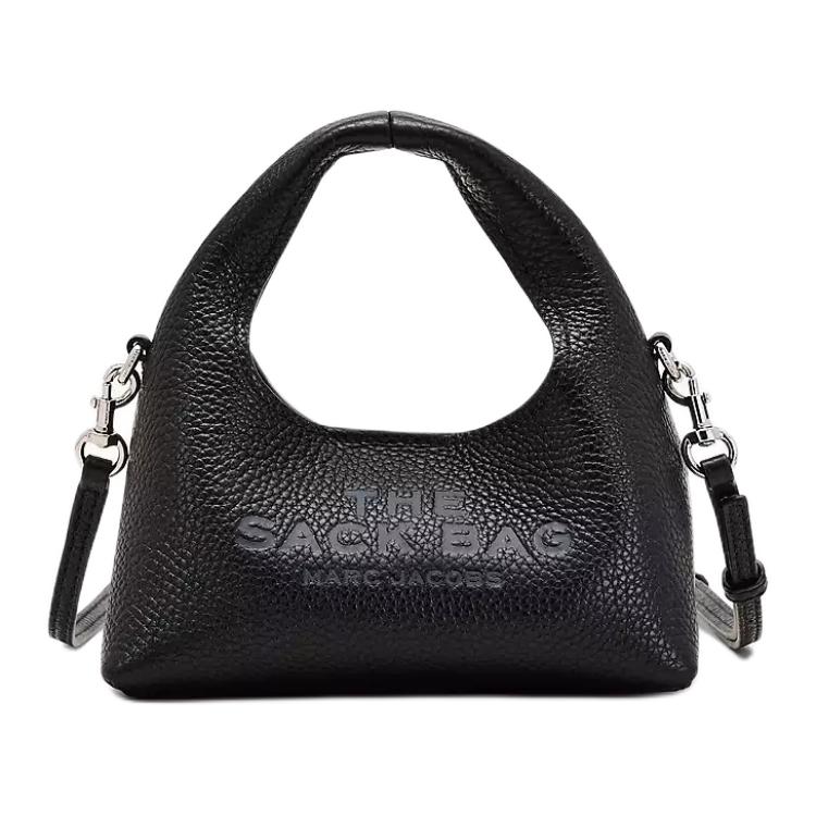 

MARC JACOBS Женская черная кожаная сумка через плечо миниатюрная