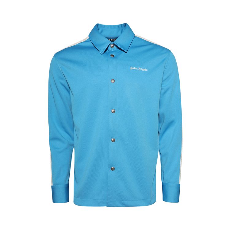 

Рубашка Palm Angels Classic Logo Track Shirt 'Light Blue', синий