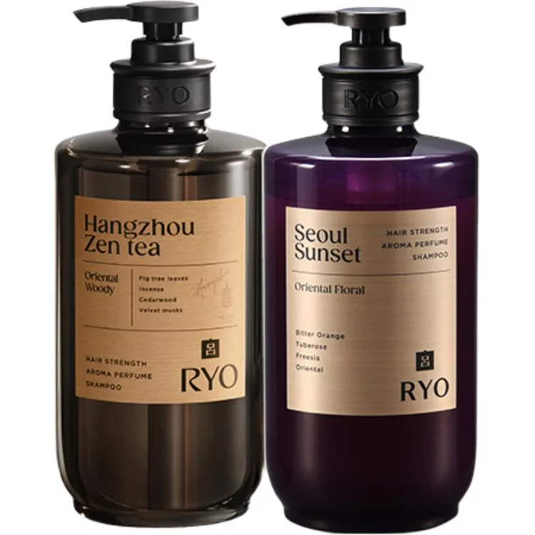 Набор шампуня и кондиционера Rich Potpourri Ryo, Two-Piece Set: Seoul Sunset Shampoo 580ml+Hangzhou Zen Tea Shampoo 580ml