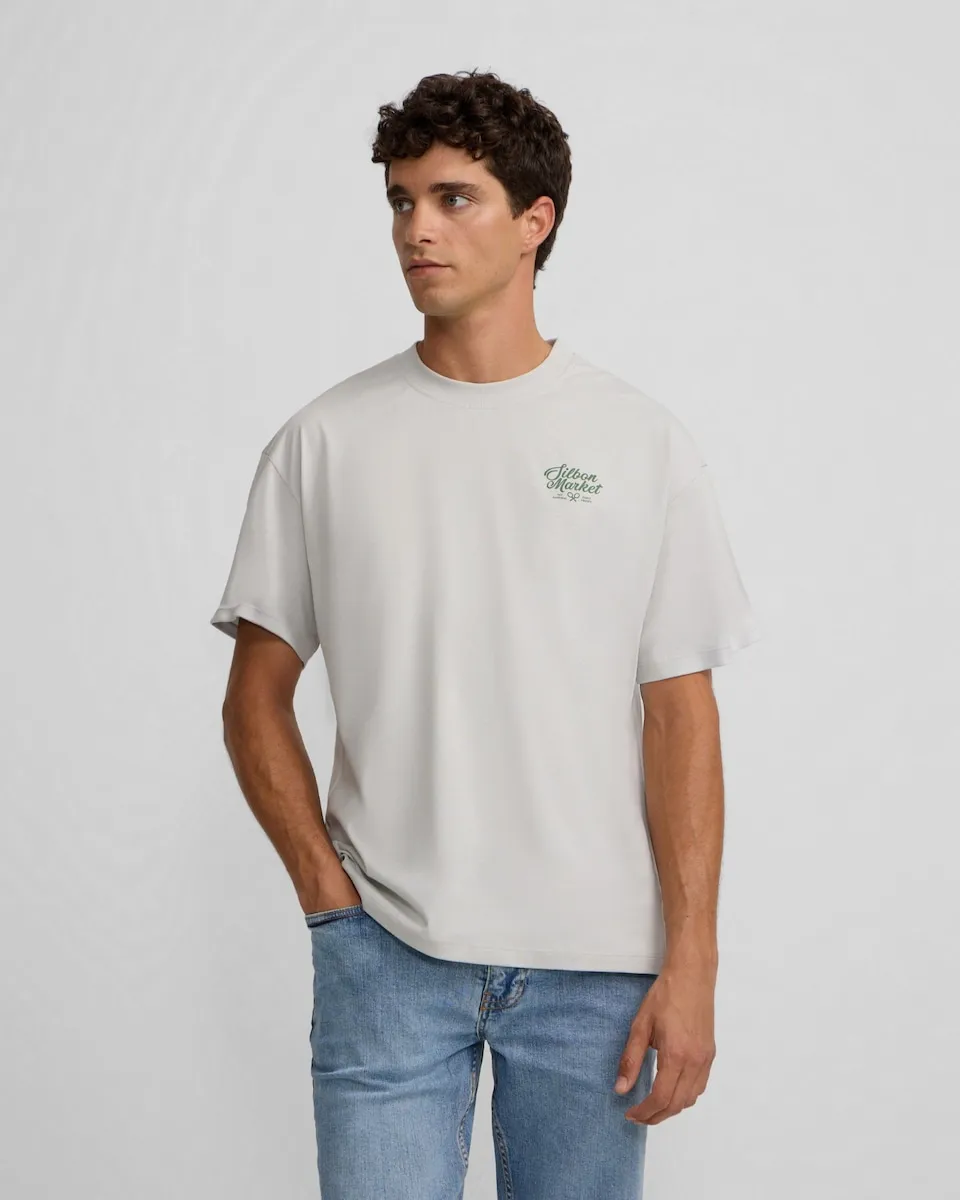 

Мужская футболка свободного кроя Market Silbon, серый