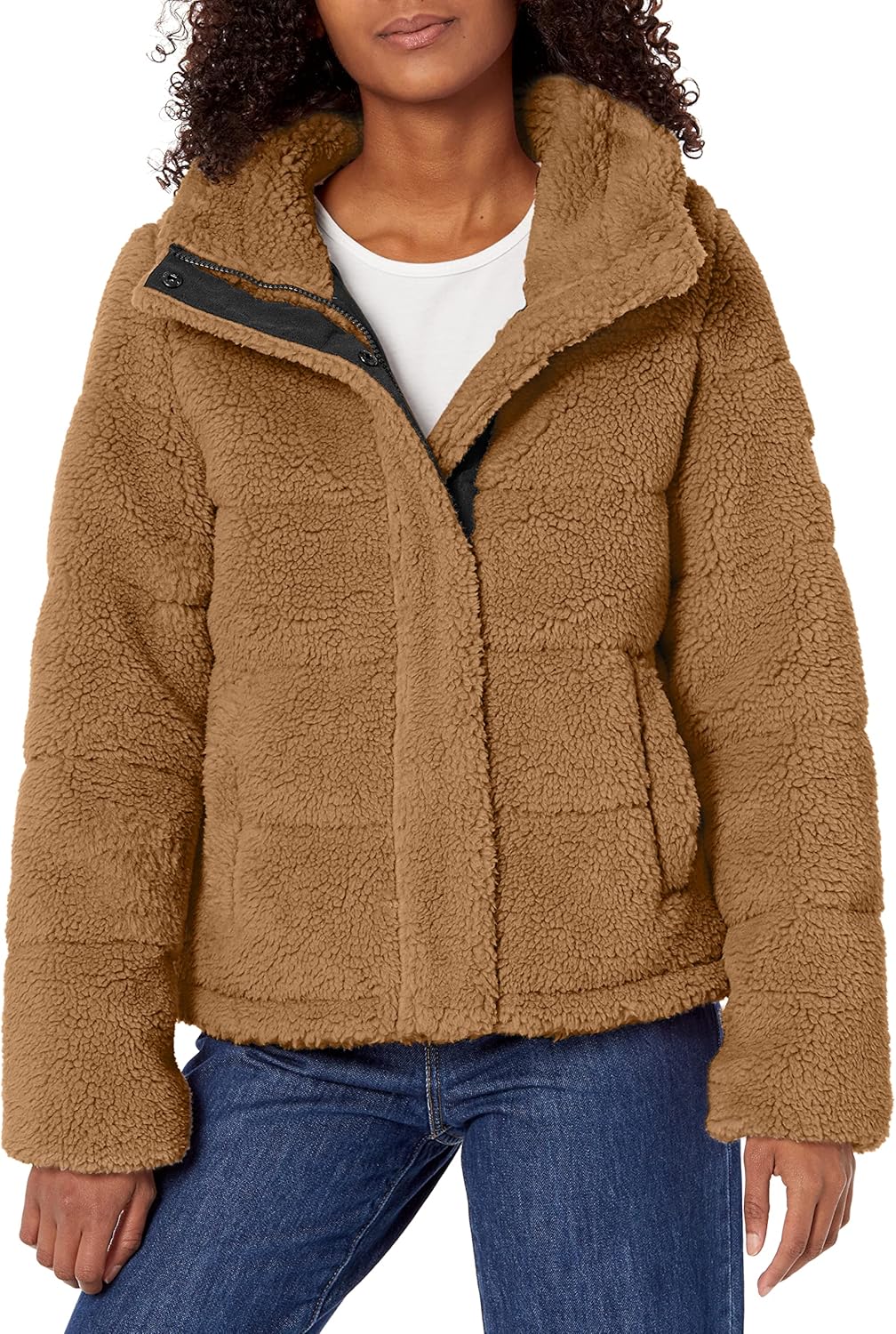 

Calvin Klein Женское пальто из искусственной овчины, Khaki
