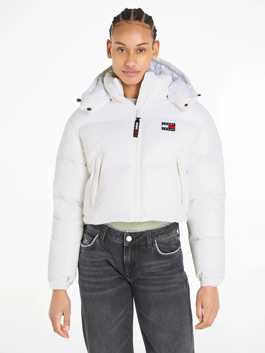 

Зимняя куртка Tommy Jeans "TJW CRP ALASKA PUFFER", с капюшоном, белый