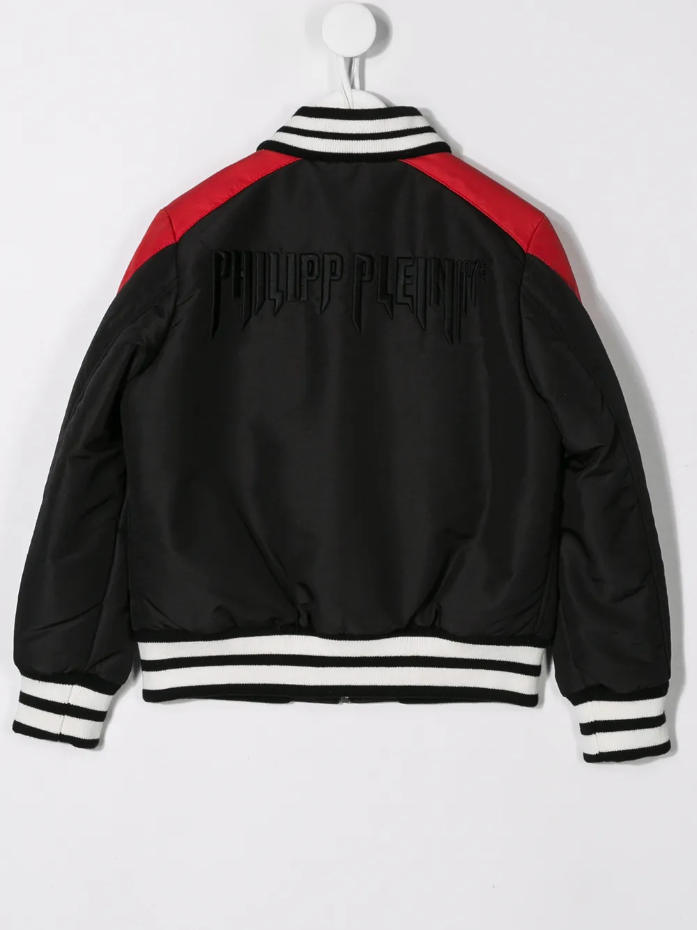 Куртка-бомбер Rock с логотипом Philipp Plein Junior, черный — фото 2