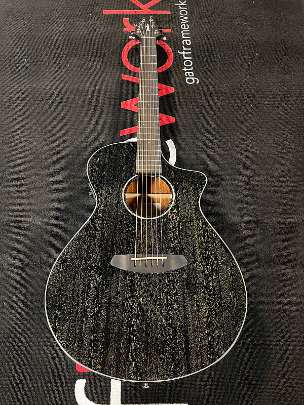 

Акустическая гитара Breedlove ECO Rainforest S Concert CE Acoustic-Electric Guitar - African Mahogany - Black Gold
