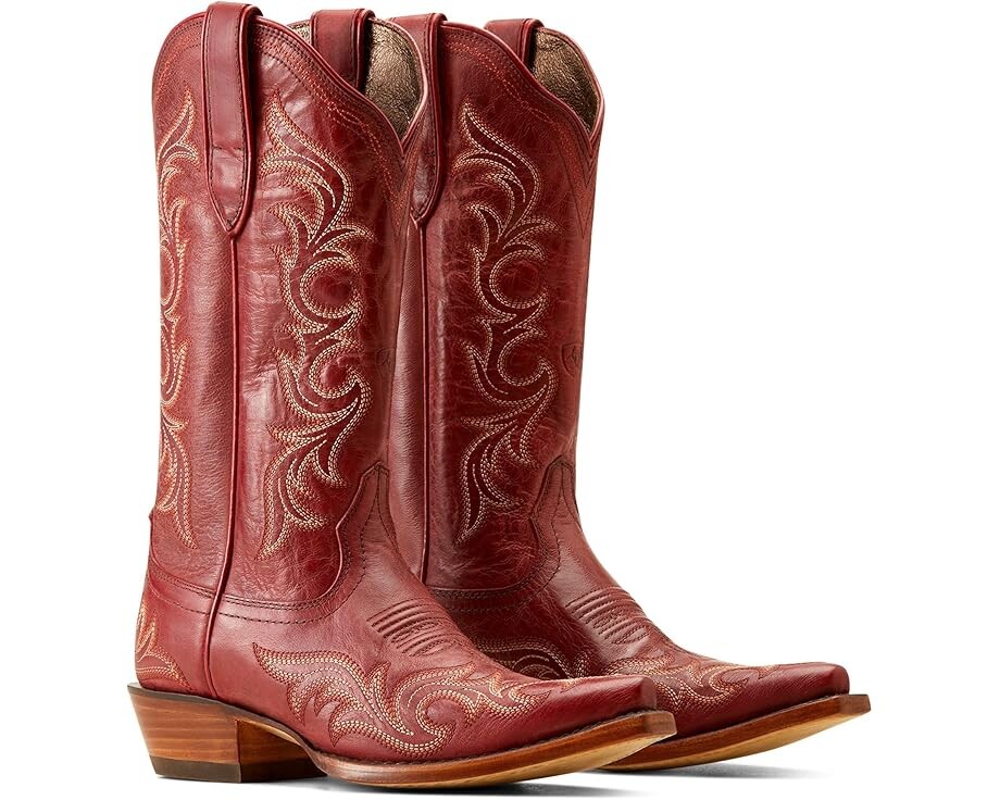 Сапоги женские Ariat Hazen ковбойский с вышивкой, красный