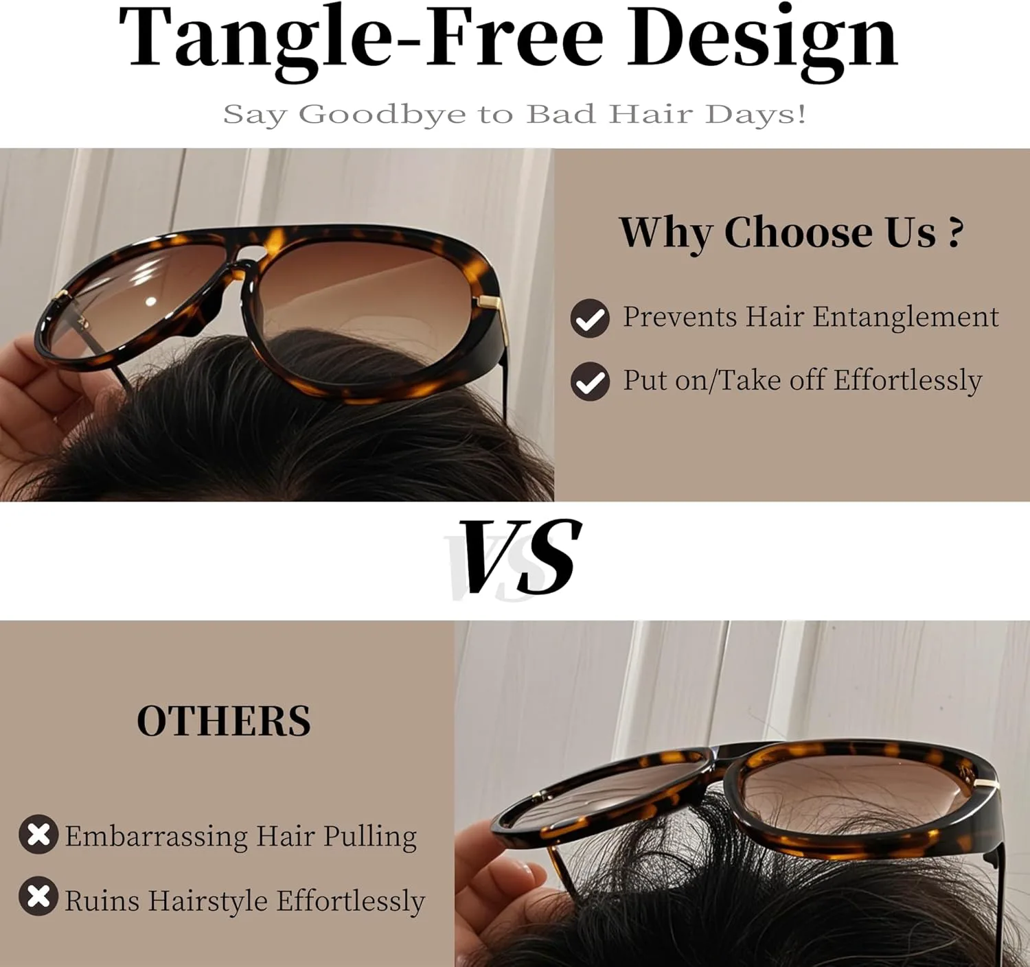 

Большие ретро-солнцезащитные очки-авиаторы большого размера для женщин с защитой UV400, регулируемыми дужками и модной оправой, модель 2026 года BOBUXLIIN, Black/Grey