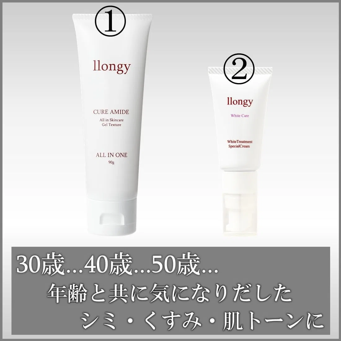 Набор для ухода за кожей 2-в-1: All-in-One Gel 90 г + Stain Care Night Cream 18 г, Llongy — фото 3