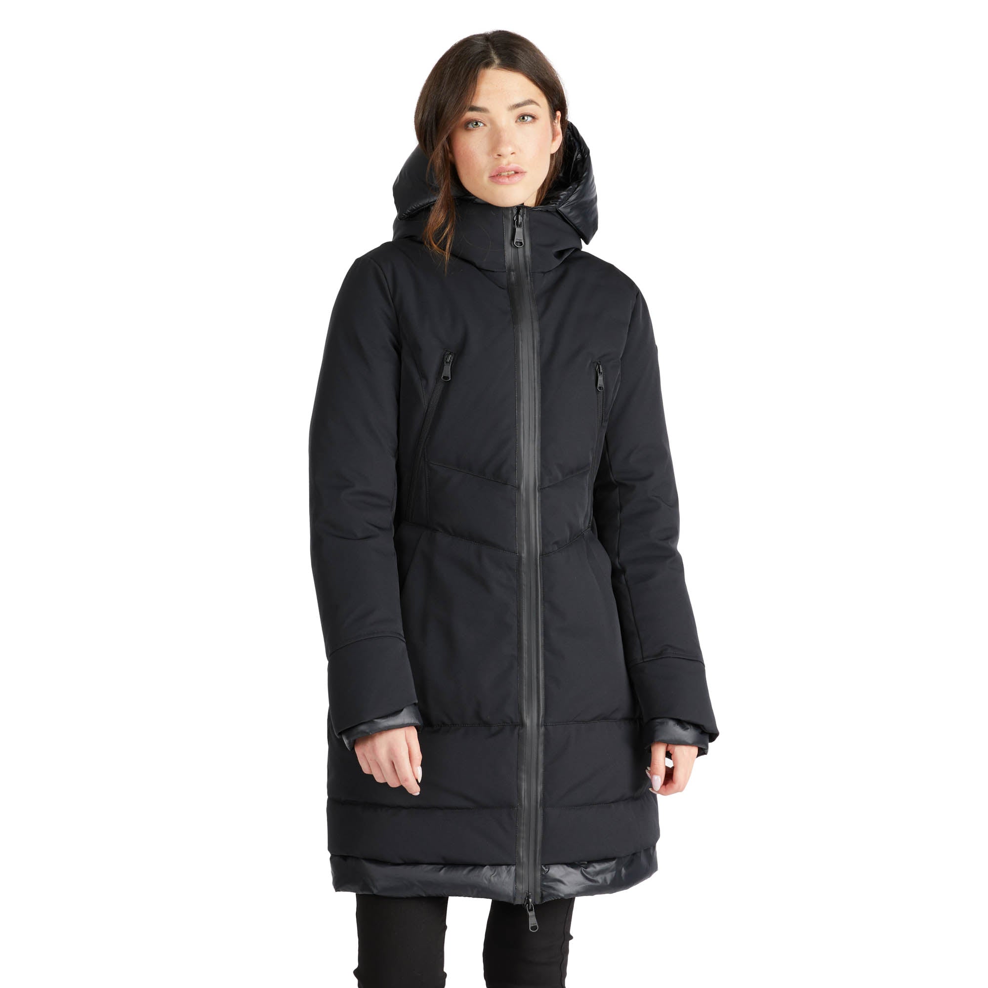 

Pajar Женская парка Rimi Mid Length с несъемным капюшоном, черный