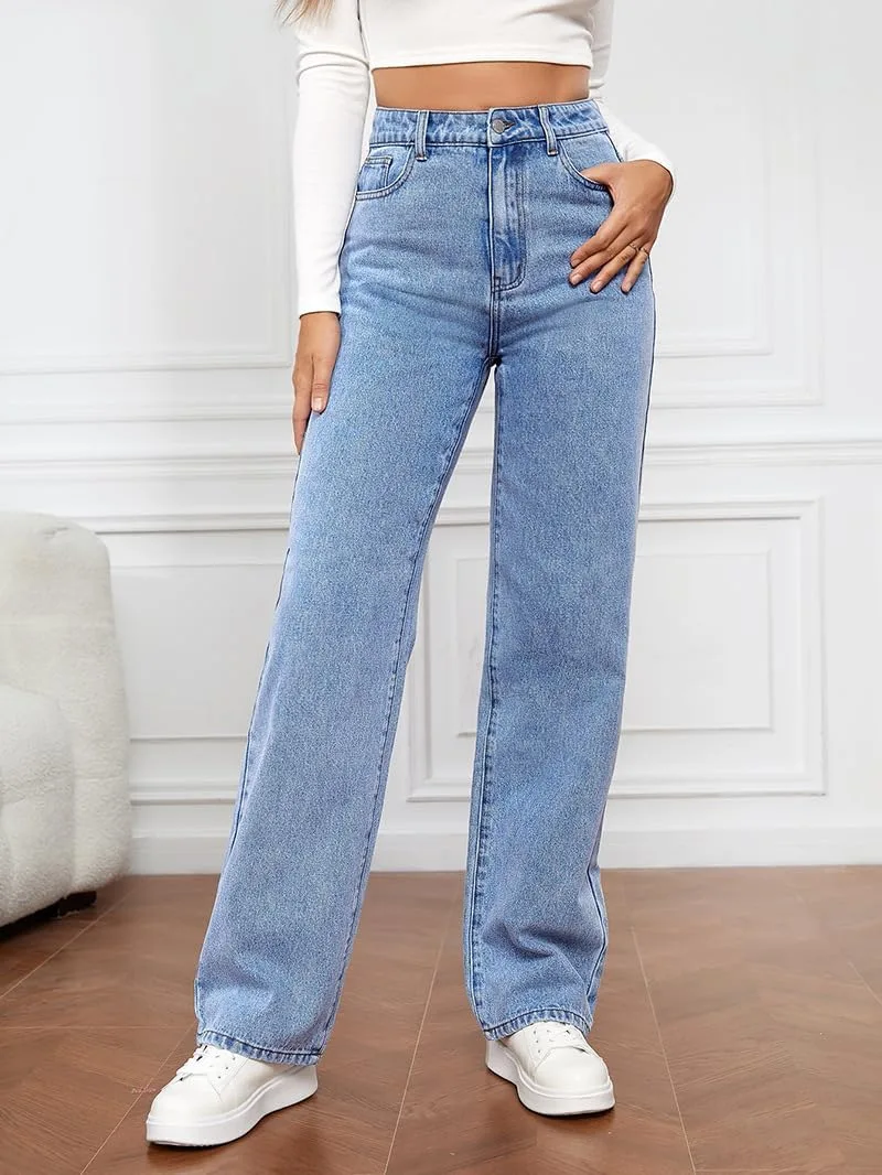 Женские джинсы Minimalist High Waist Denim Stretch Wide Leg — фото 4