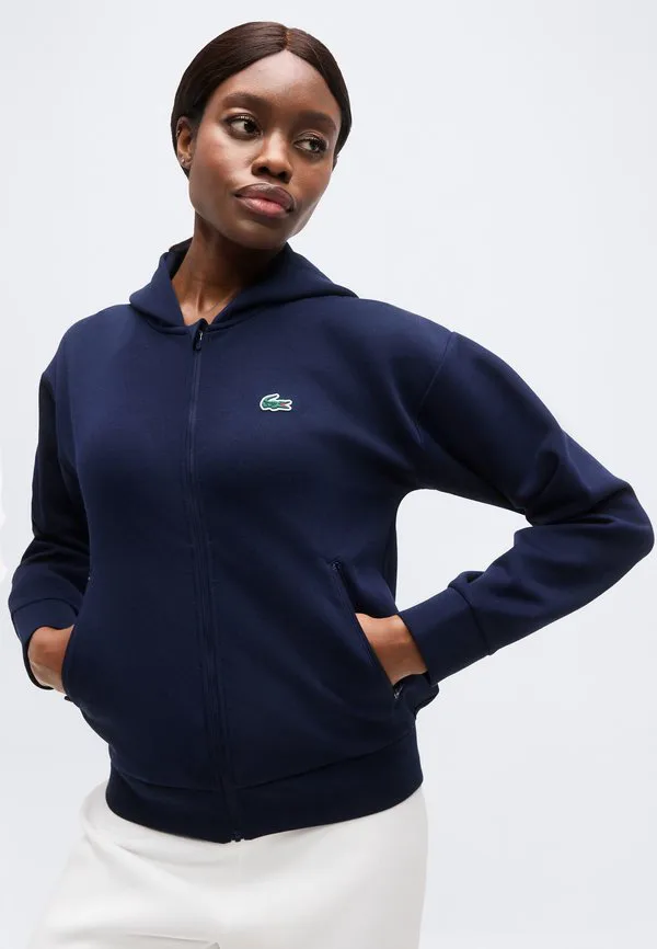 Куртка с капюшоном и толстовка на молнии Lacoste Sport, Navy Blue — фото 4