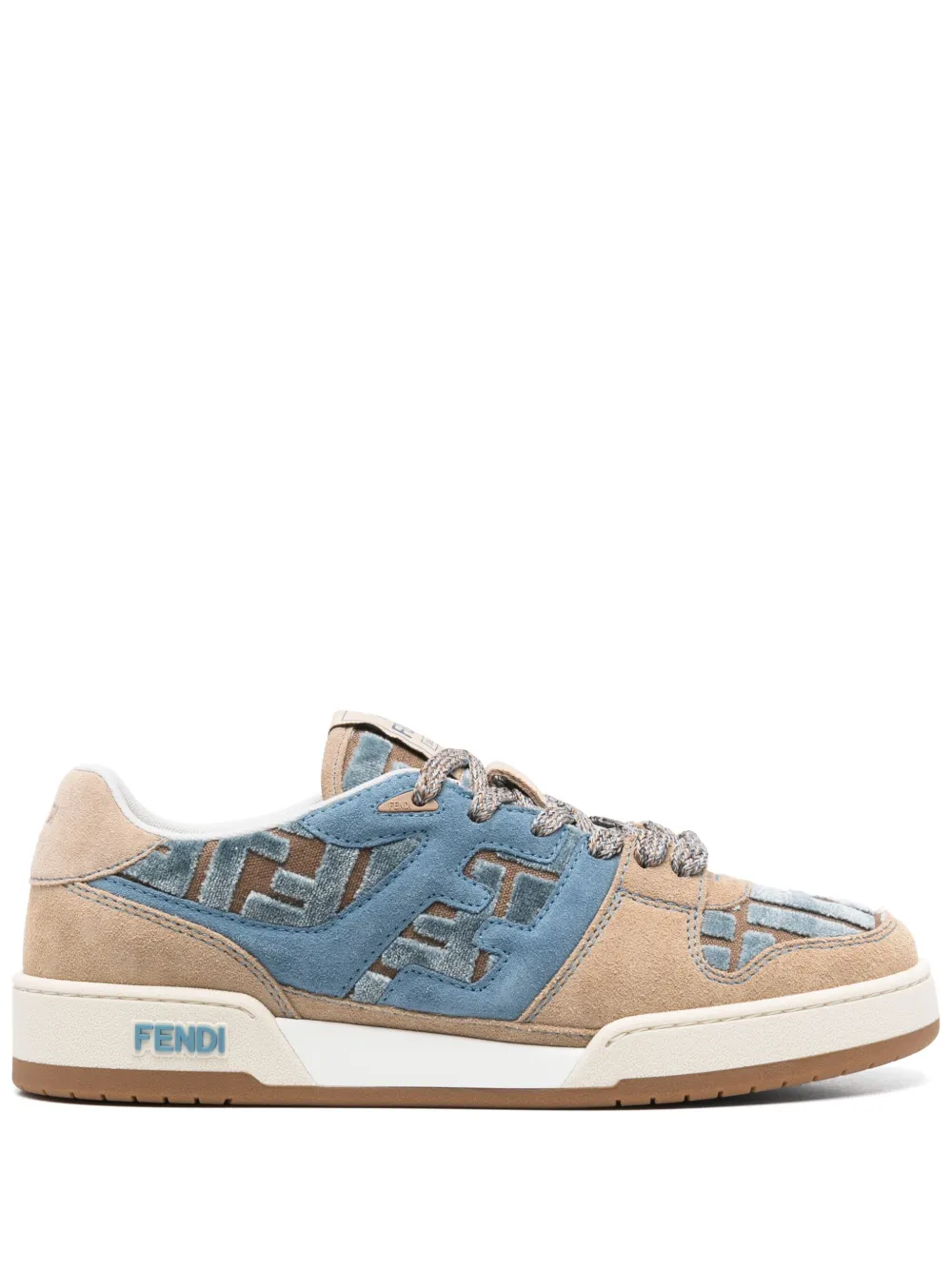 Кроссовки Match FENDI, коричневый
