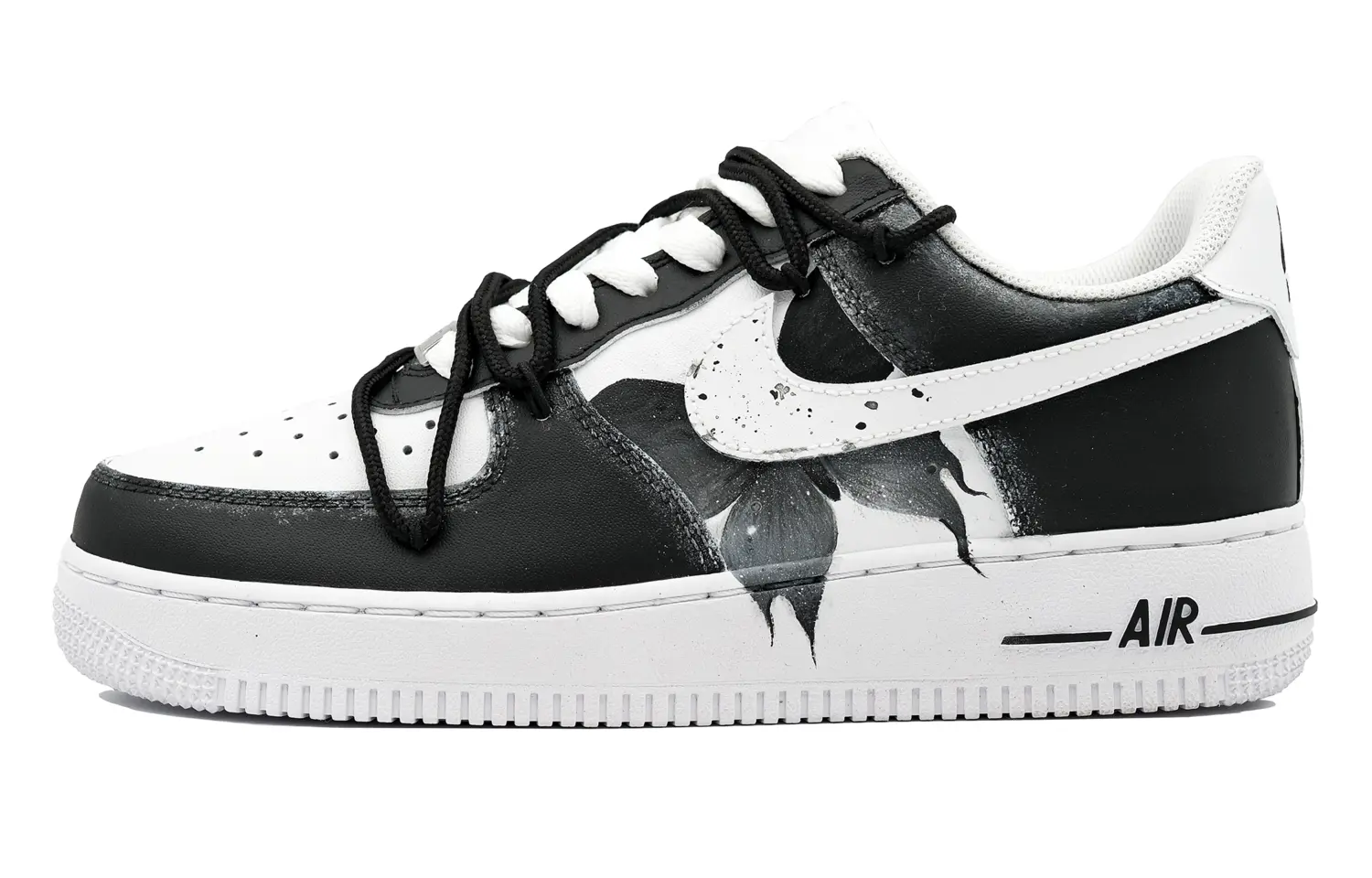 

Кроссовки для скейтбординга Air Force 1 мужские низкие черные Nike, Черный, Кроссовки для скейтбординга Air Force 1 мужские низкие черные Nike