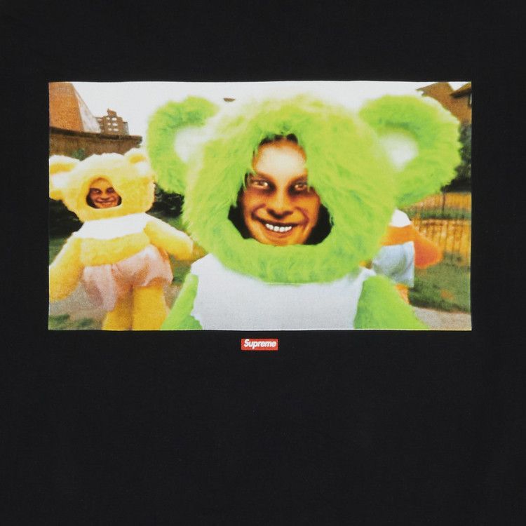 Футболка Supreme x Aphex Twin Donkey Rhubarb Long-Sleeve Tee, Black — фото 3