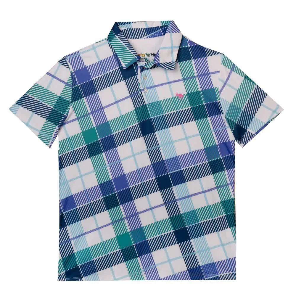 

Поло с коротким рукавом Oxy Golf Tartan Blgre Inc, разноцветный