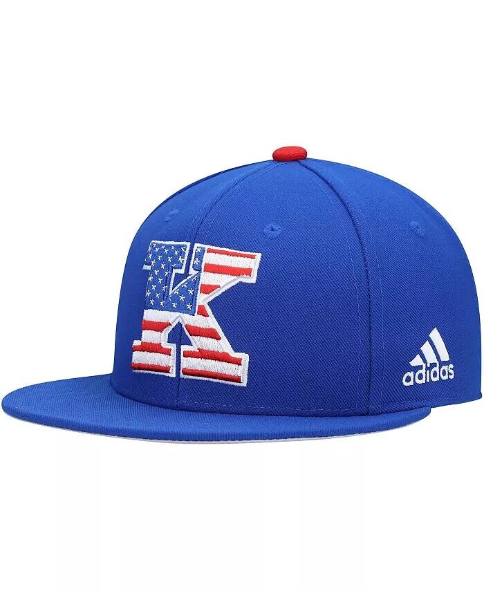 

Мужская бейсбольная кепка в патриотическом стиле Royal Kansas Jayhawks Adidas