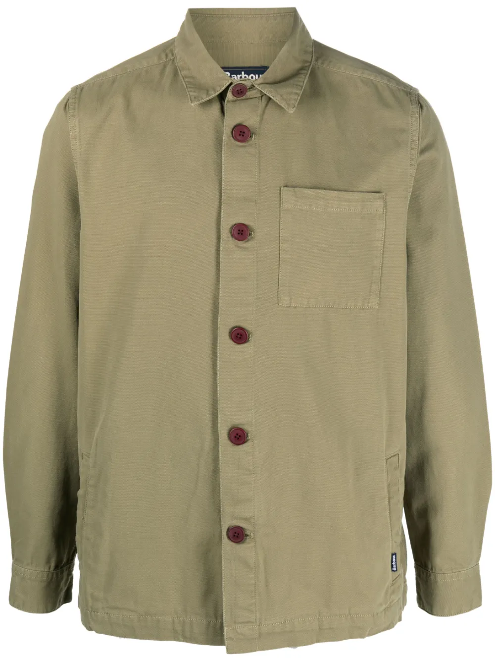 

Рубашка с накладным карманом Barbour, зеленый