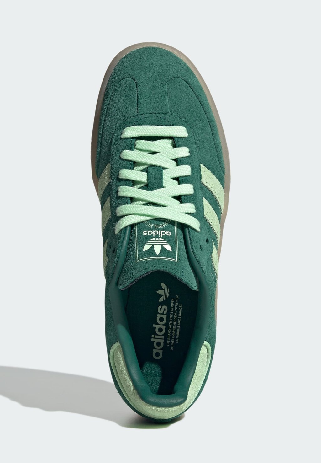 Кроссовки SAMBAE Adidas Originals, зеленый — фото 3