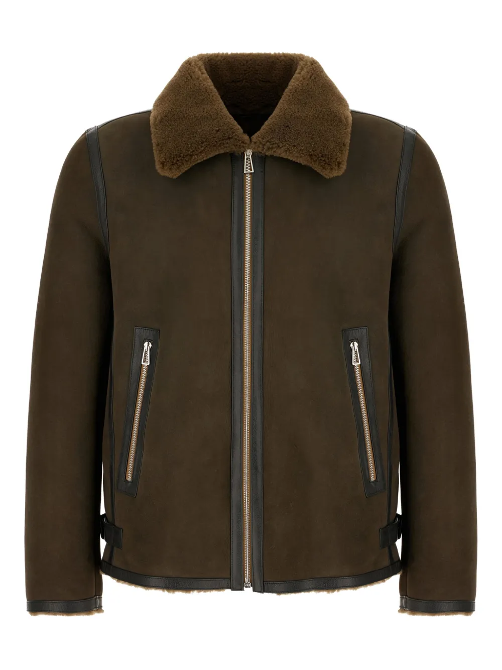 

Куртка с отделкой из овчины Paul Smith, коричневый