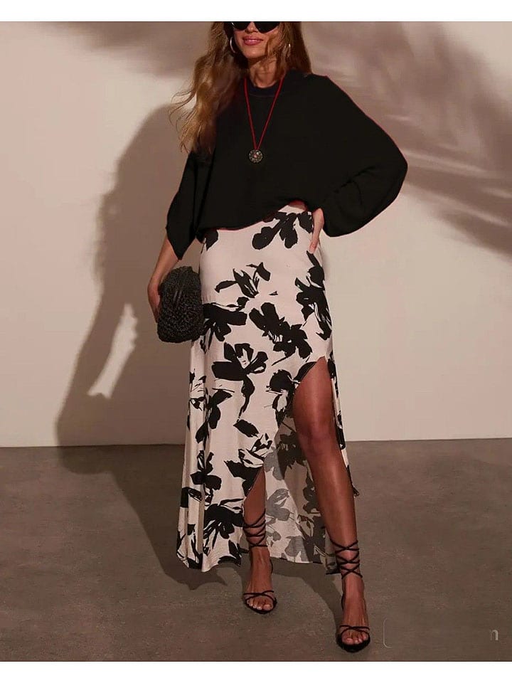 

Milan Kiss Юбка кремового/черного цвета