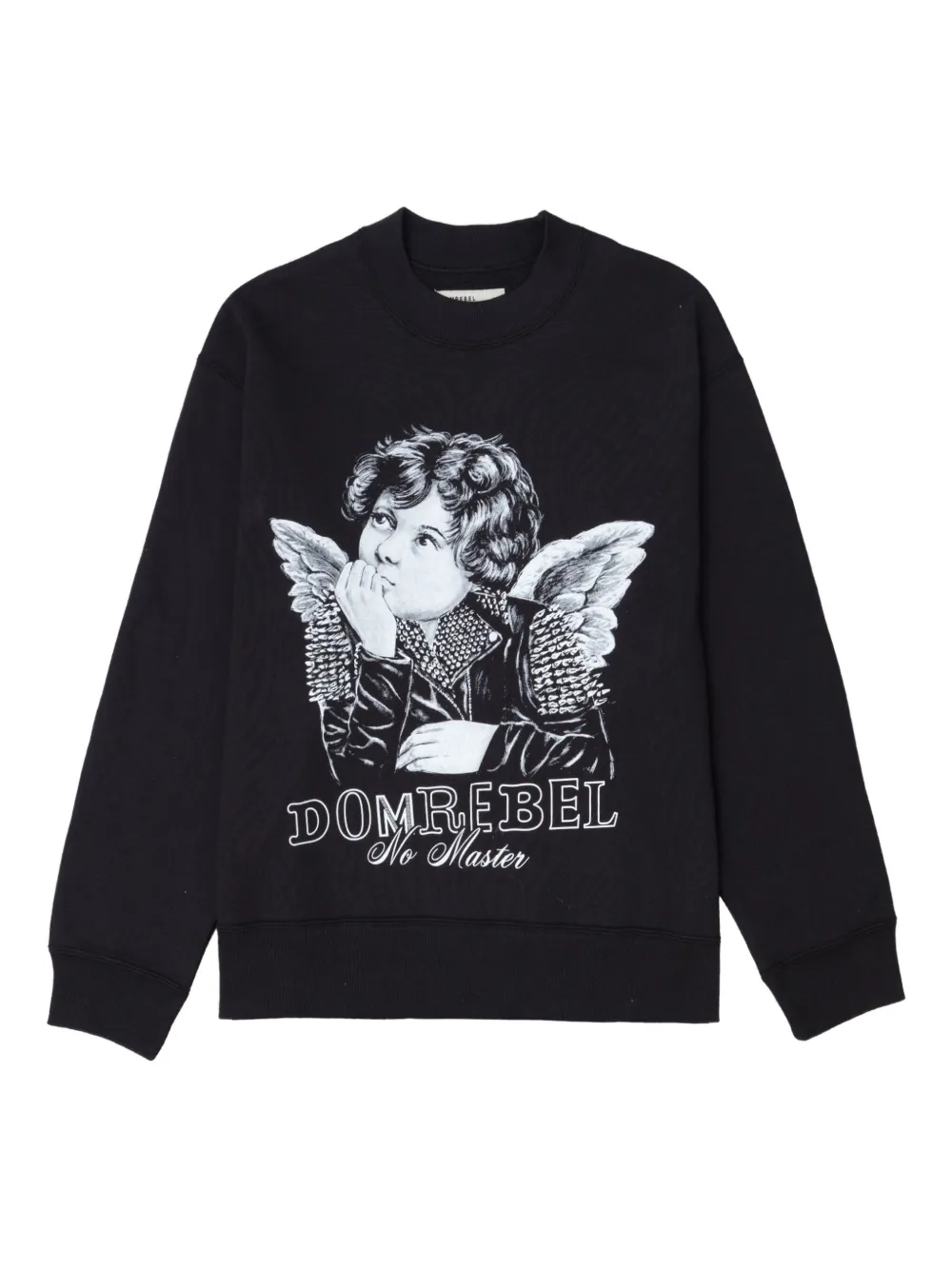 

Толстовка Lil Reb с принтом DOMREBEL, черный