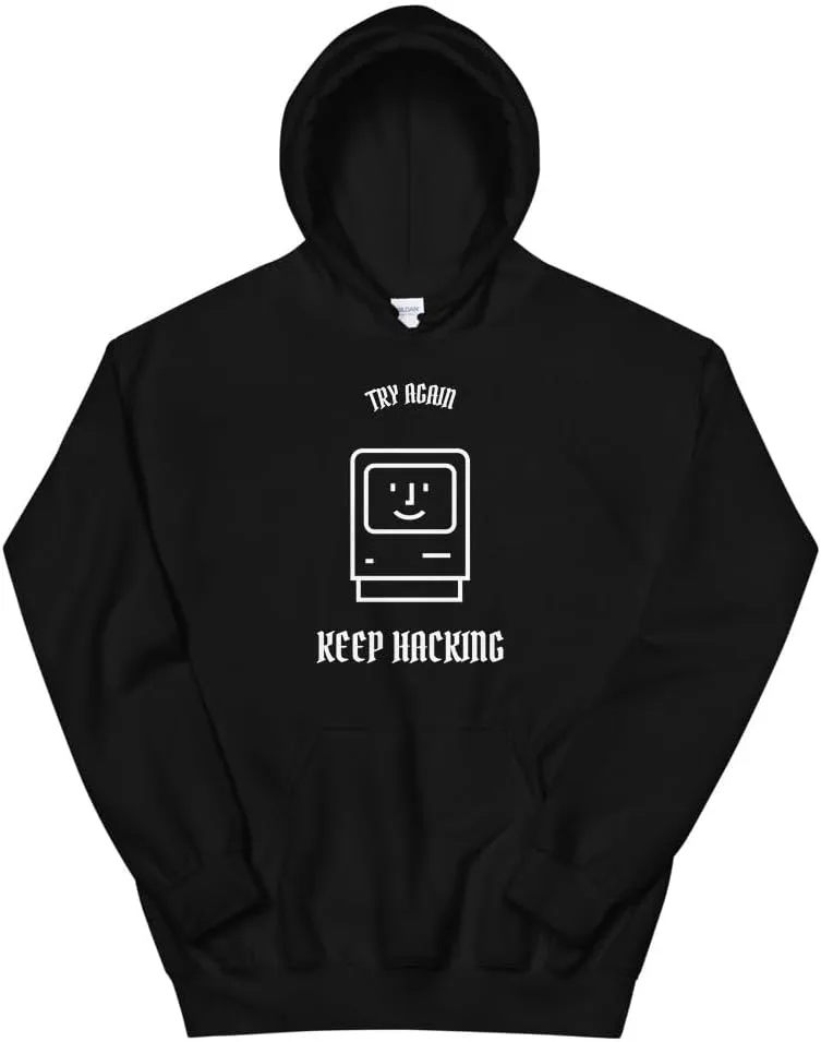 generic Keep hacking - худи с белым принтом — фото 4